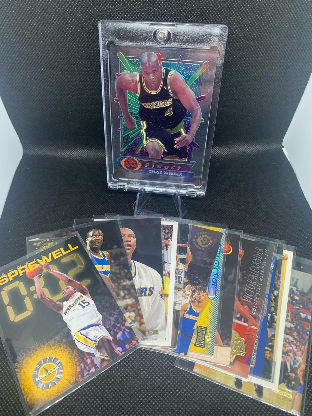 Chris Webber 1994 Topps Chrome Rookie In Case Golden State Warriors Card Lot